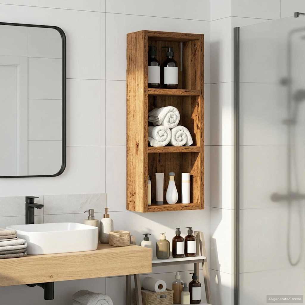 Armadio da bagno a muro Legno vecchio 20 x 10 x 50 cm | homemem39