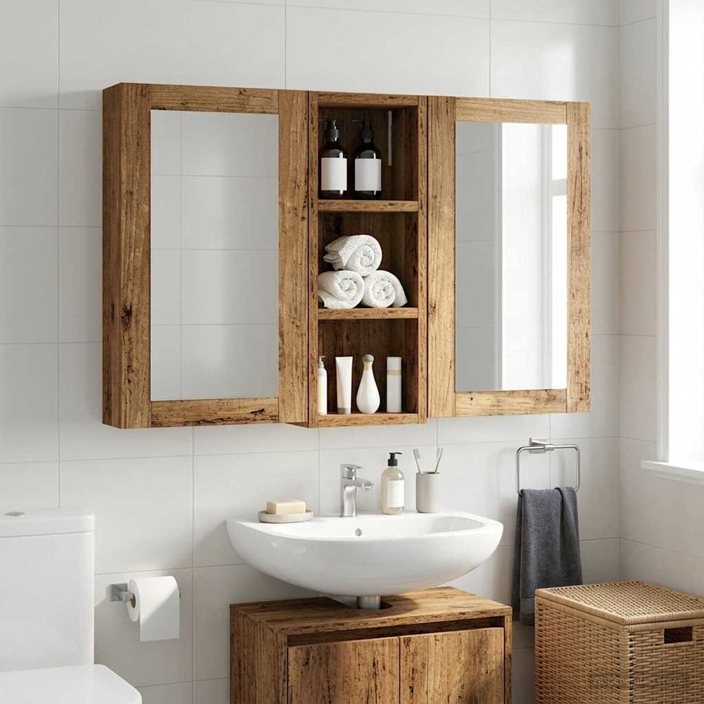 Armadio da bagno a muro Legno vecchio 20 x 10 x 50 cm | homemem39