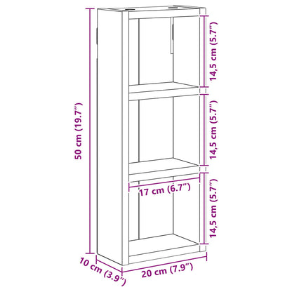 Armadio da bagno a muro Legno vecchio 20 x 10 x 50 cm | homemem39