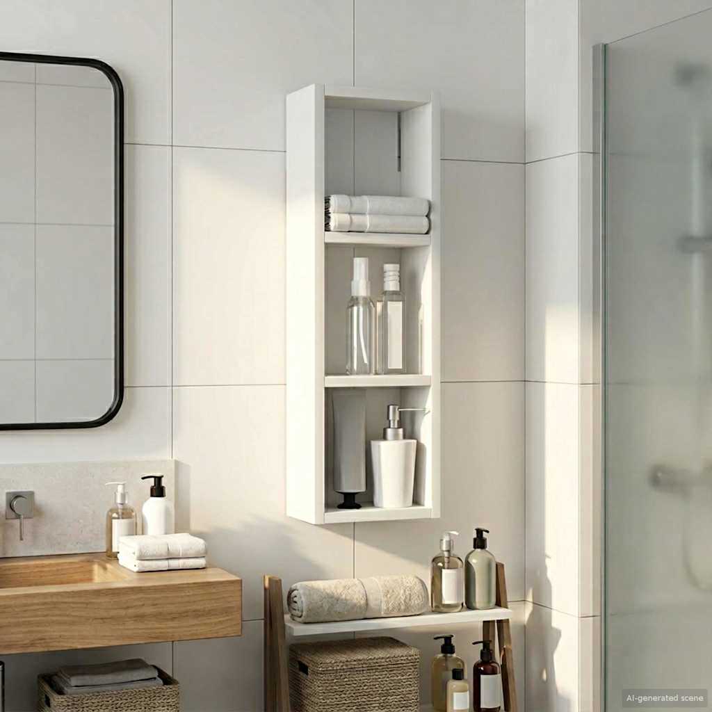 Armadio da bagno a muro Bianco 20 x 10 x 60,5 cm | homemem39