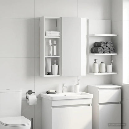 Armadio da bagno a muro Bianco 20 x 10 x 60,5 cm | homemem39