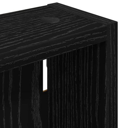 Armadio da bagno a muro Rovere Nero 20 x 10 x 60,5 cm | homemem39