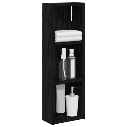 Armadio da bagno a muro Rovere Nero 20 x 10 x 60,5 cm | homemem39