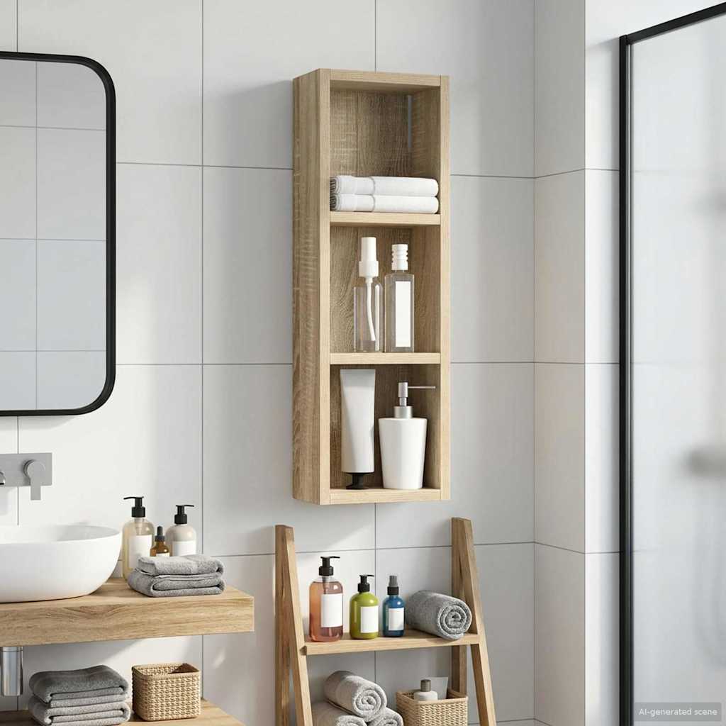 Armadio da bagno a muro Rovere Sonoma 20 x 10 x 60,5 cm | homemem39