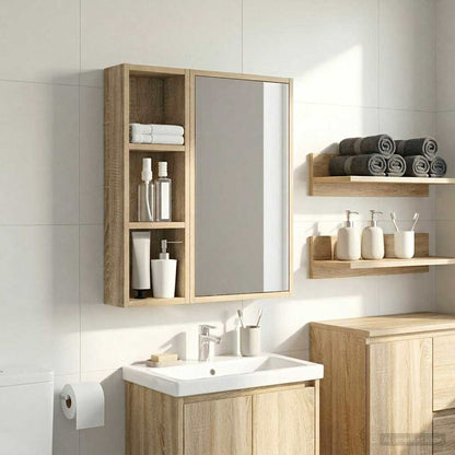 Armadio da bagno a muro Rovere Sonoma 20 x 10 x 60,5 cm | homemem39