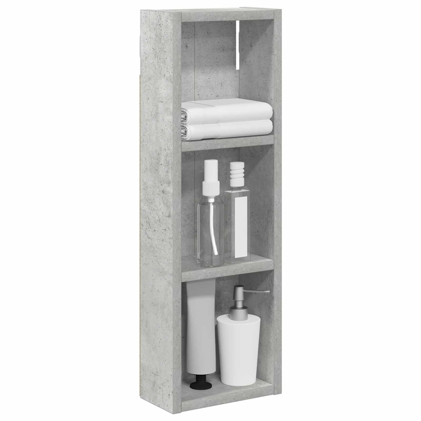 Armadio da bagno a muro Grigio Cemento 20 x 10 x 60,5 cm | homemem39