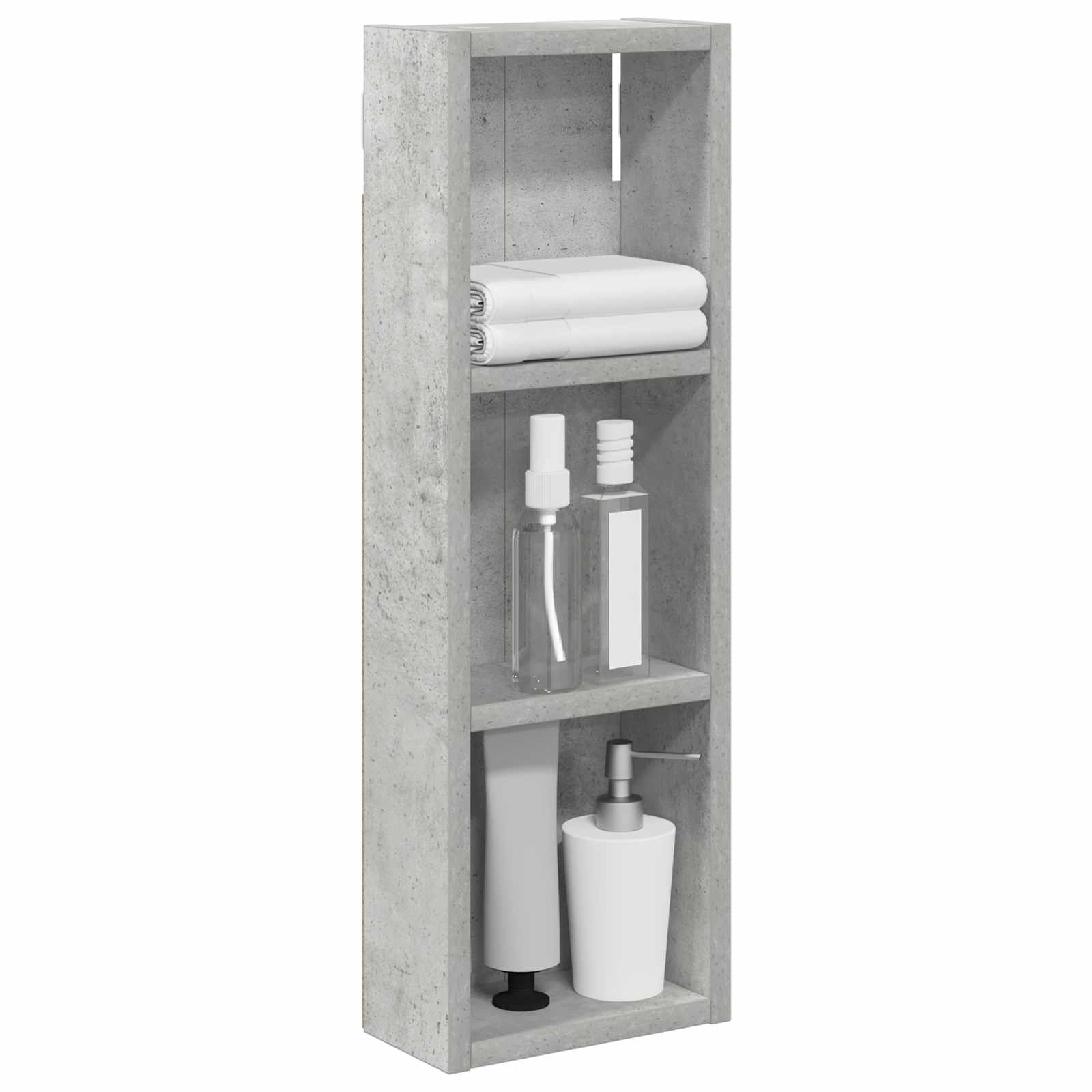 Armadio da bagno a muro Grigio Cemento 20 x 10 x 60,5 cm | homemem39