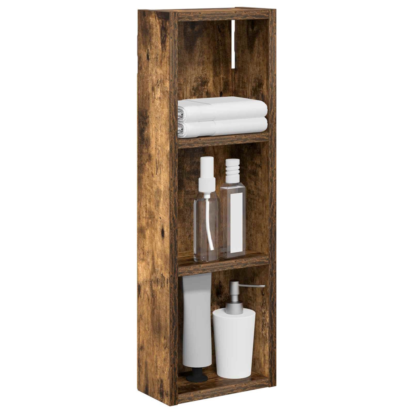 Armadio da bagno a muro Quercia Affumicata 20 x 10 x 60,5 cm | homemem39