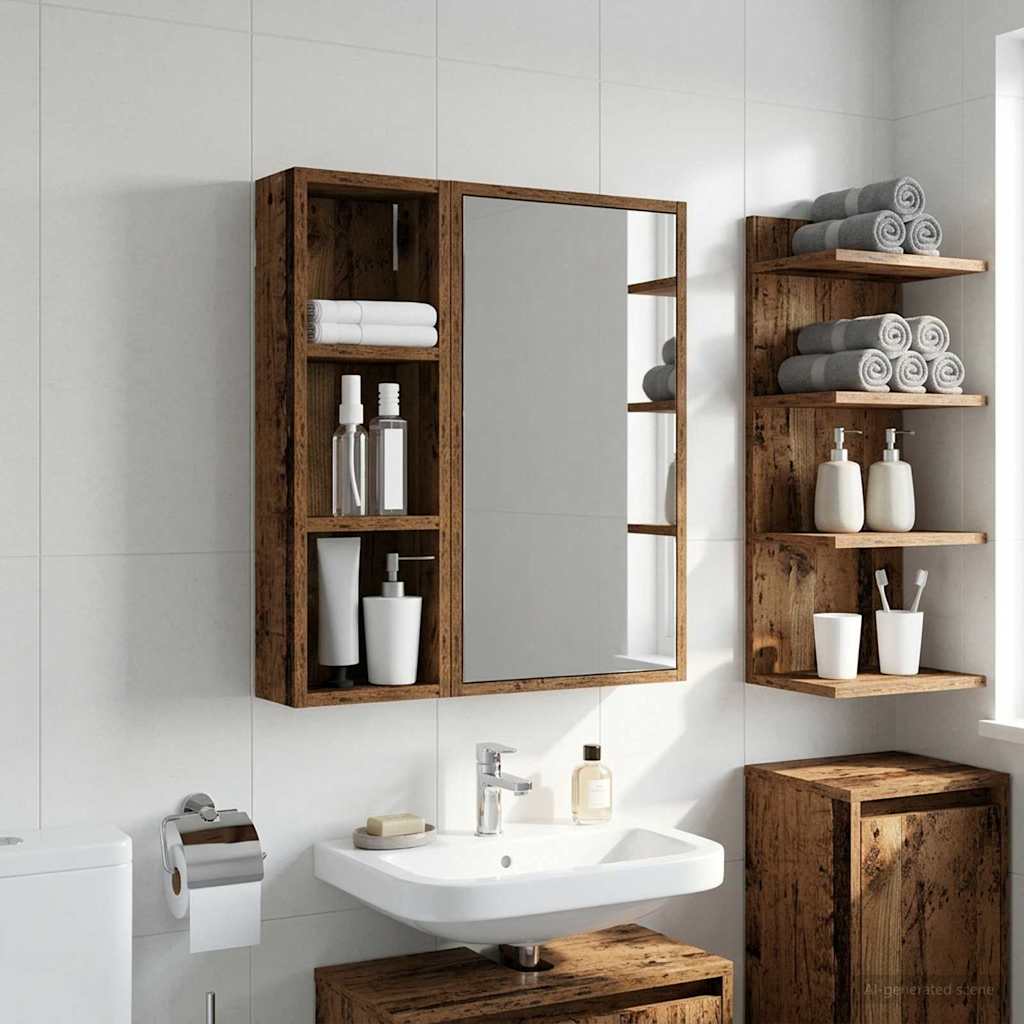 Armadio da bagno a muro Legno vecchio 20 x 10 x 60,5 cm | homemem39