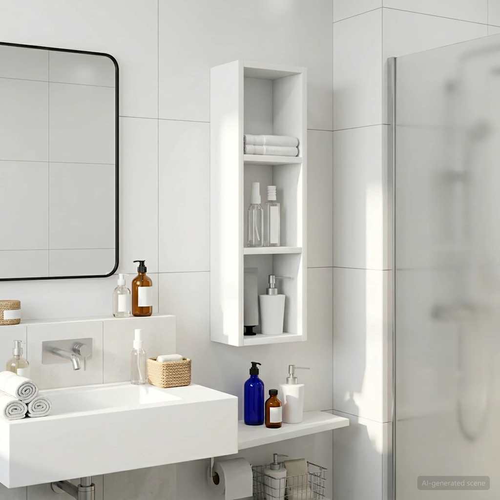 Armadio da bagno a muro Bianco 20 x 14 x 70 cm