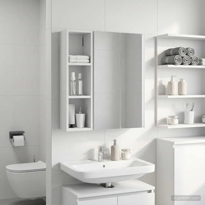 Armadio da bagno a muro Bianco 20 x 14 x 70 cm