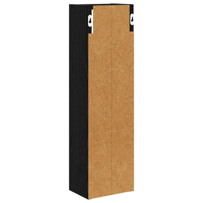 Armadio da bagno a muro Rovere Nero 20 x 14 x 70 cm | homemem39