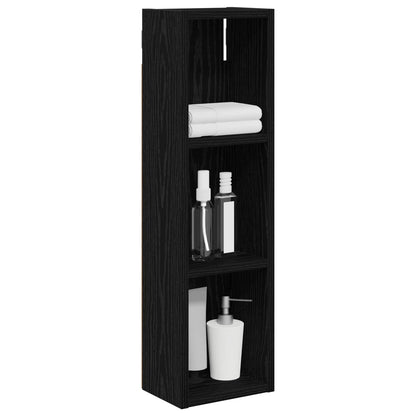 Armadio da bagno a muro Rovere Nero 20 x 14 x 70 cm | homemem39