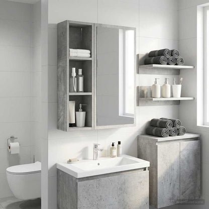 Armadio da bagno a muro Grigio Cemento 20 x 14 x 70 cm | homemem39