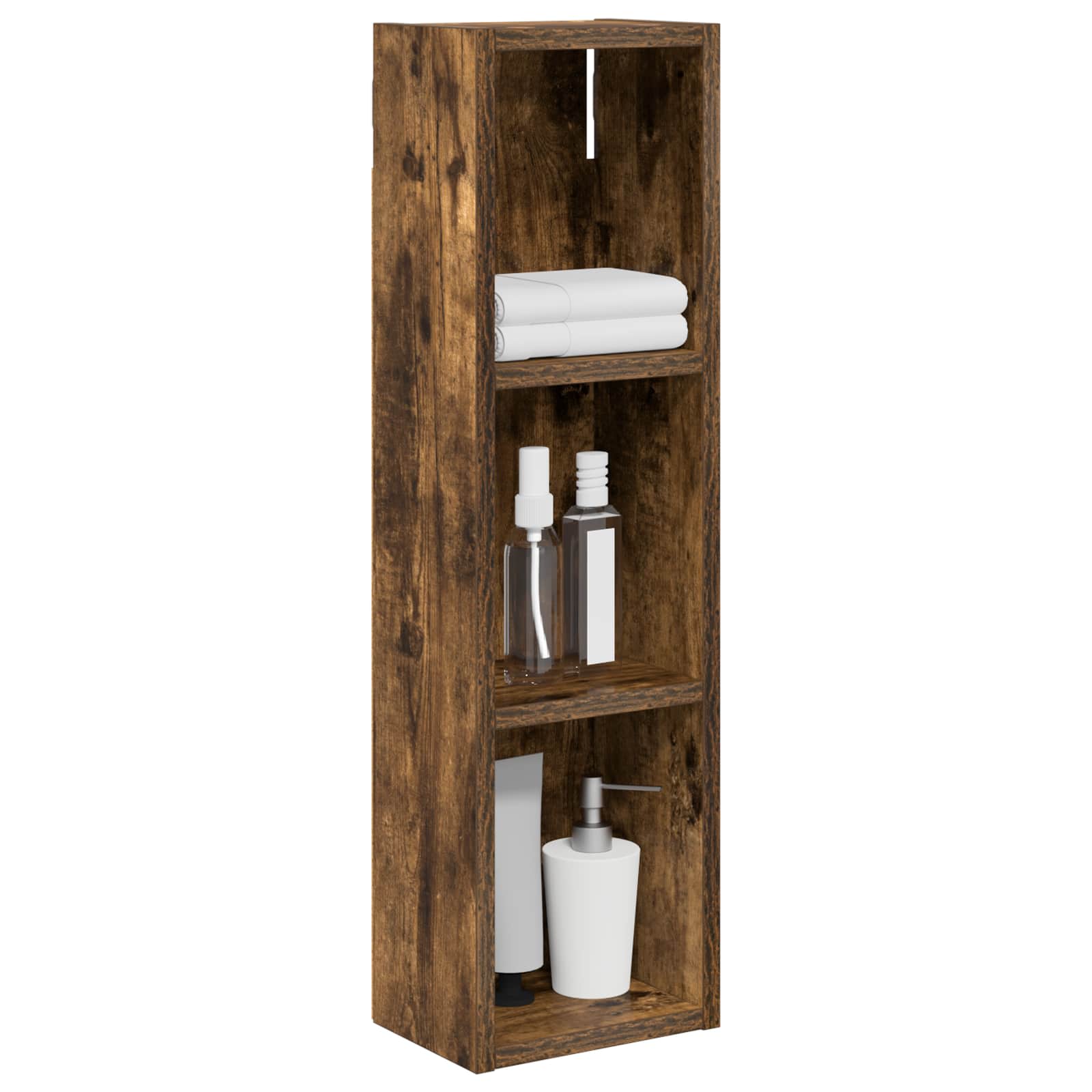 Armadio da bagno a muro Quercia Affumicata 20 x 14 x 70 cm | homemem39