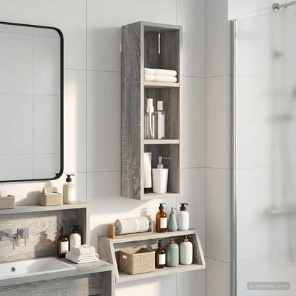 Armadio da bagno a muro Sonoma grigia 20 x 14 x 70 cm | homemem39