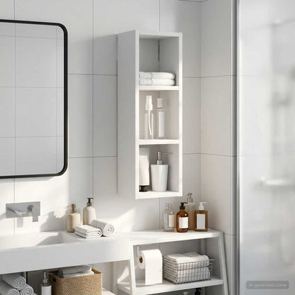 Armadio da bagno a muro Bianco 20 x 16 x 62,5 cm | homemem39
