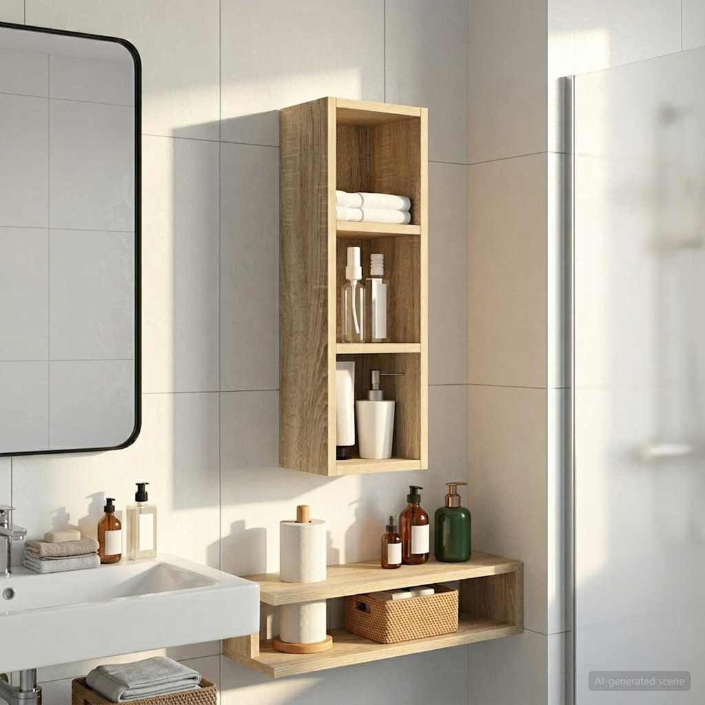 Armadio da bagno a muro Rovere Sonoma 20 x 16 x 62,5 cm | homemem39