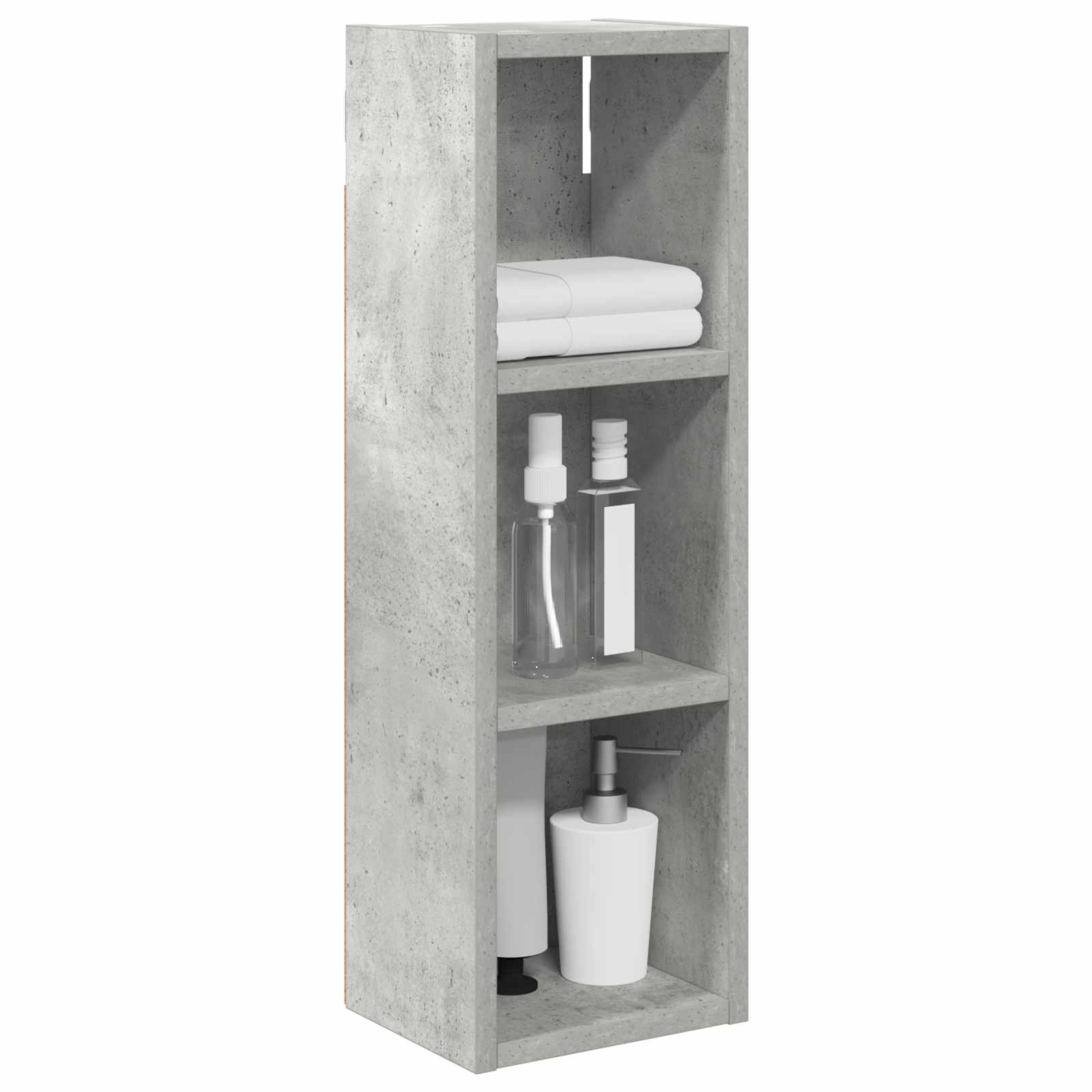 Armadio da bagno a muro Grigio Cemento 20 x 16 x 62,5 cm | homemem39