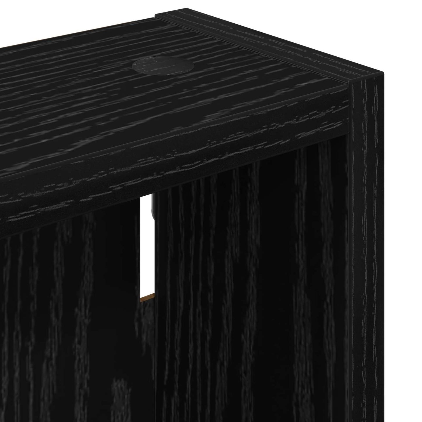 Armadio da bagno a muro Rovere Nero 30 x 10 x 50 cm | homemem39