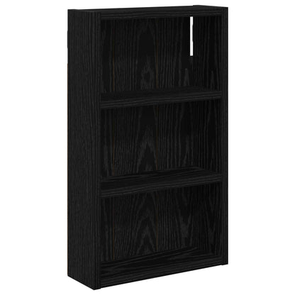 Armadio da bagno a muro Rovere Nero 30 x 10 x 50 cm | homemem39
