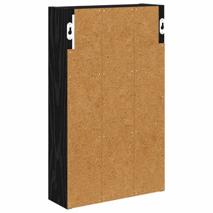 Armadio da bagno a muro Rovere Nero 30 x 10 x 50 cm | homemem39