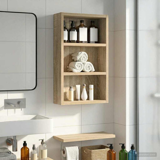 Armadio da bagno a muro Rovere Sonoma 30 x 10 x 50 cm