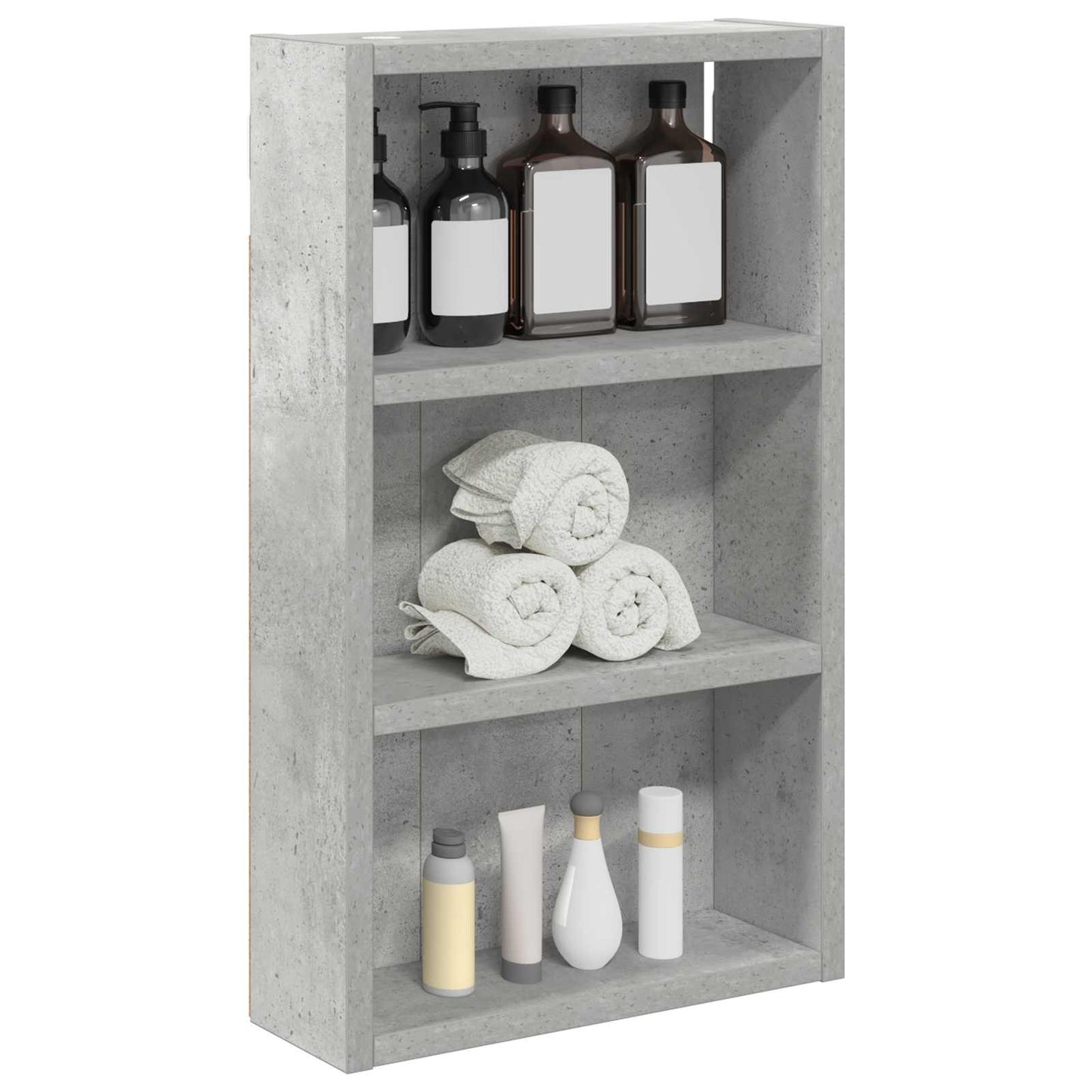 Armadio da bagno a muro Grigio Cemento 30 x 10 x 50 cm