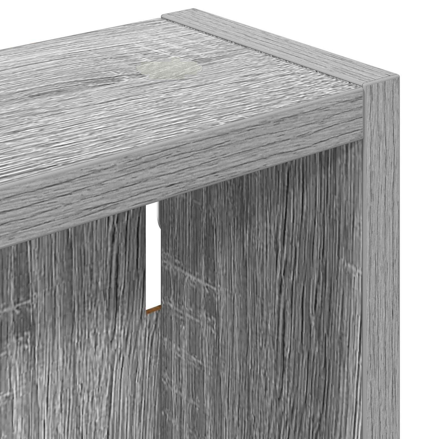 Armadio da bagno a muro Sonoma grigia 30 x 10 x 50 cm