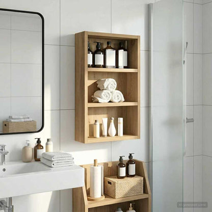 Armadio da bagno a muro Rovere Artigianale 30 x 10 x 50 cm | homemem39