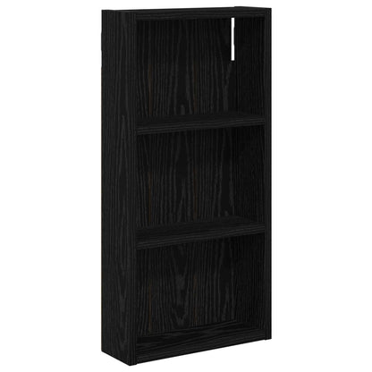 Armadio da bagno a muro Rovere Nero 30 x 10 x 60,5 cm