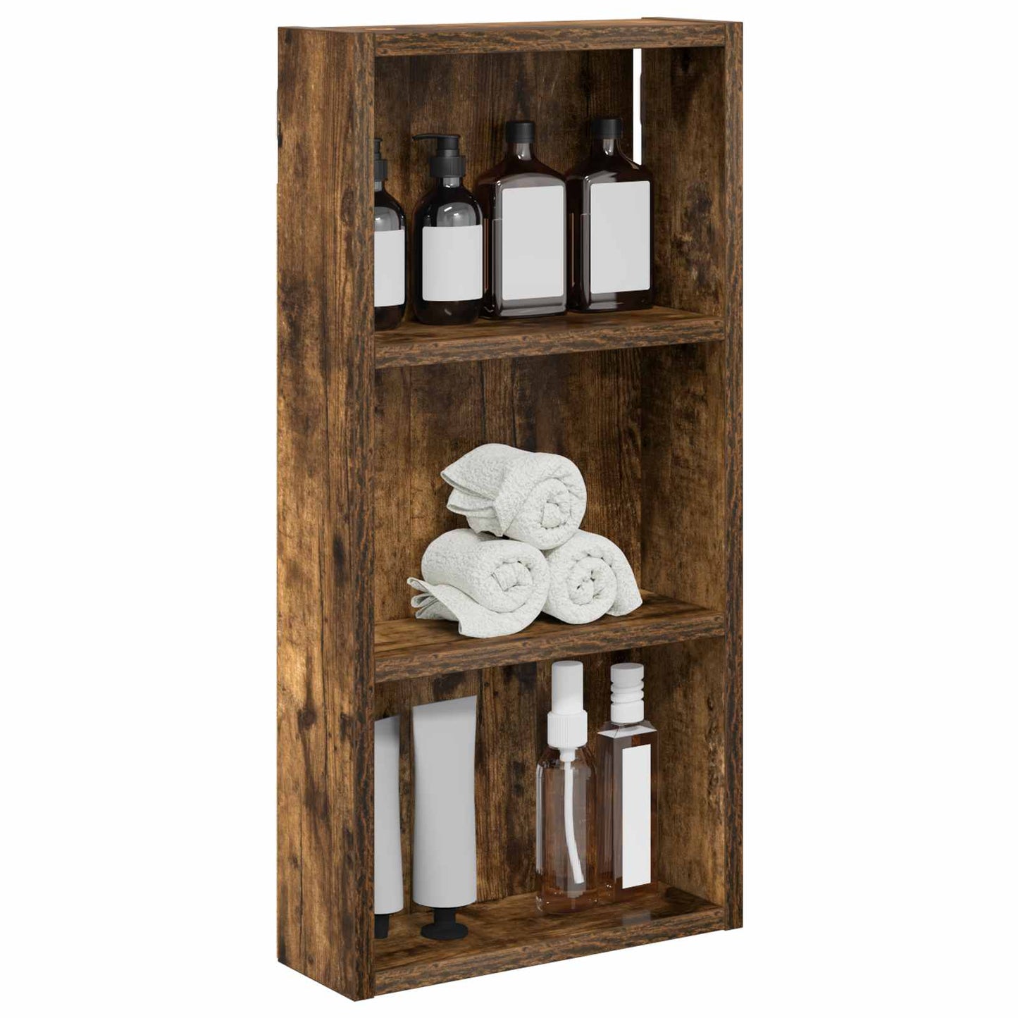 Armadio da bagno a muro Quercia Affumicata 30 x 10 x 60,5 cm | homemem39