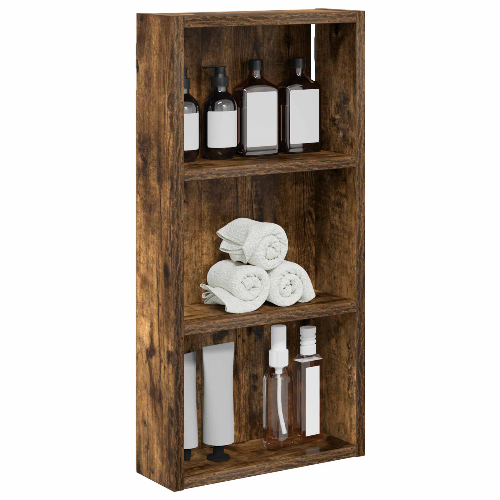 Armadio da bagno a muro Quercia Affumicata 30 x 10 x 60,5 cm | homemem39