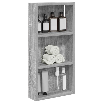 Armadio da bagno a muro Sonoma grigia 30 x 10 x 60,5 cm | homemem39