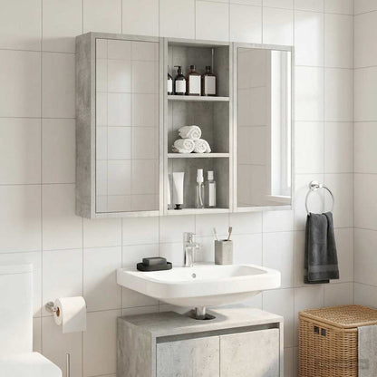 Armadio da bagno a muro Grigio Cemento 30 x 14 x 70 cm