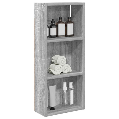 Armadio da bagno a muro Sonoma grigia 30 x 14 x 70 cm | homemem39