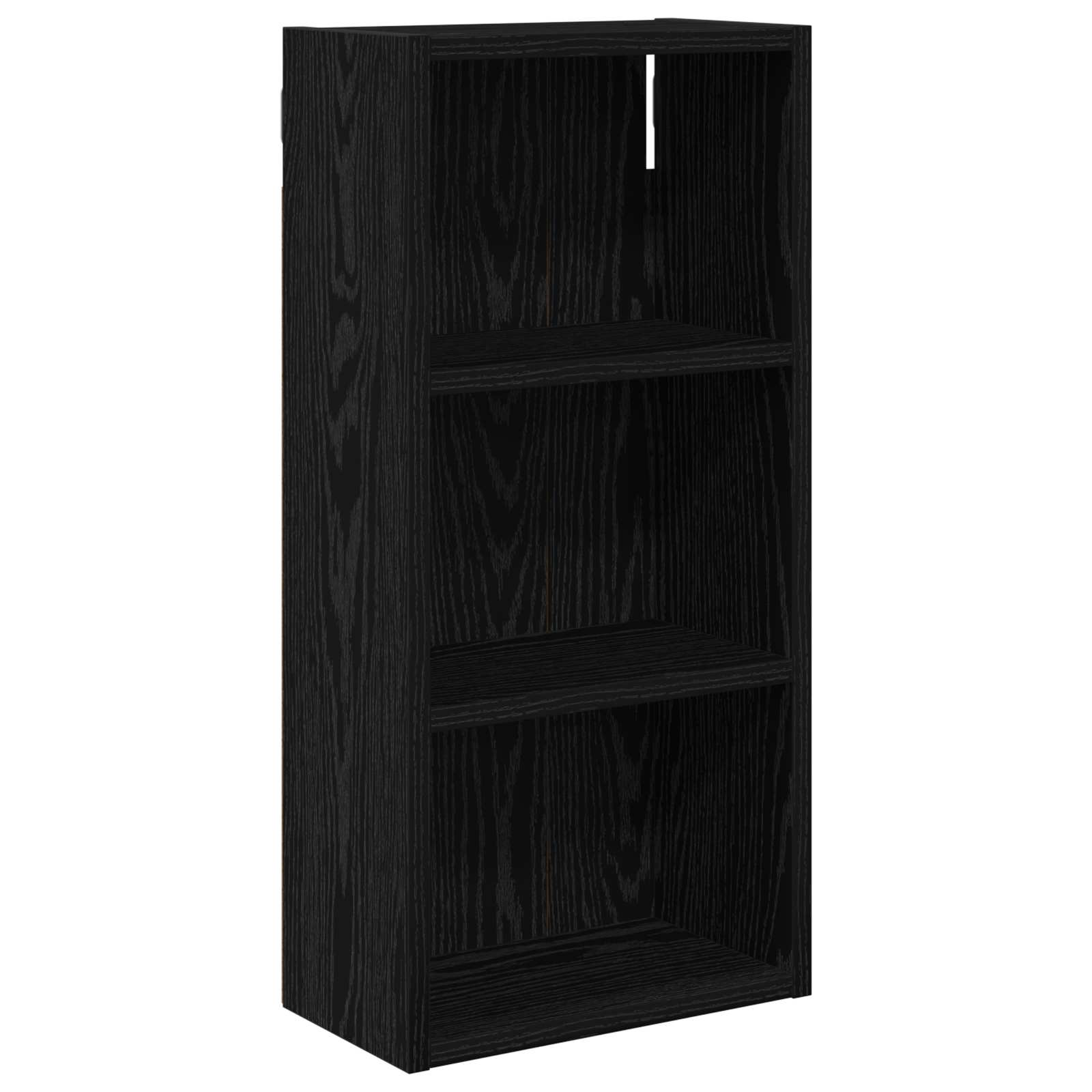 Armadio da bagno a muro Rovere Nero 30 x 16 x 62,5 cm | homemem39