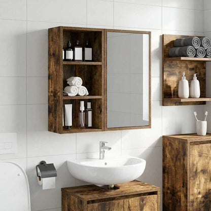 Armadio da bagno a muro Quercia Affumicata 30 x 16 x 62,5 cm | homemem39