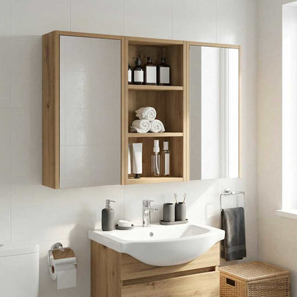 Armadio da bagno a muro Rovere Artigianale 30 x 16 x 62,5 cm