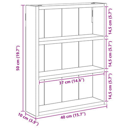 Armadio da bagno a muro con lo scaffale Bianco 40 x 10 x 50 cm | homemem39