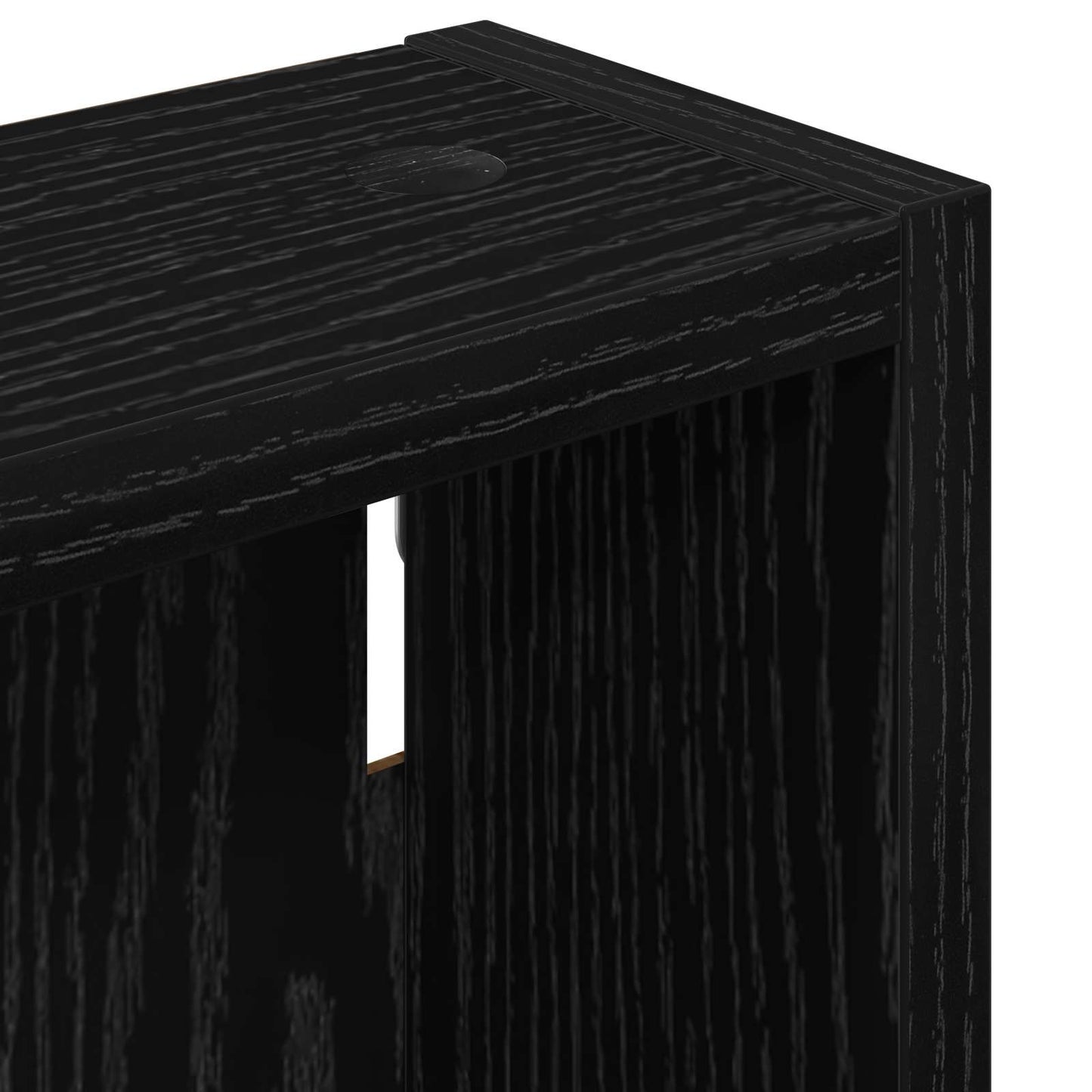 Armadio da bagno a muro Rovere Nero 40 x 10 x 50 cm | homemem39