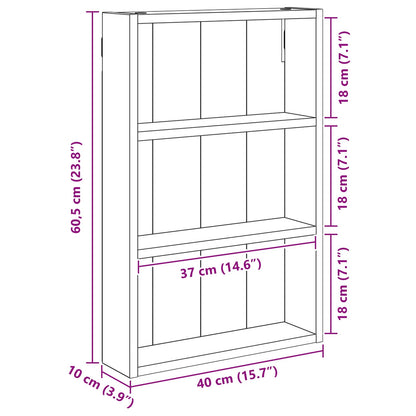 Armadio da bagno a muro Rovere Sonoma 40 x 10 x 60,5 cm | homemem39