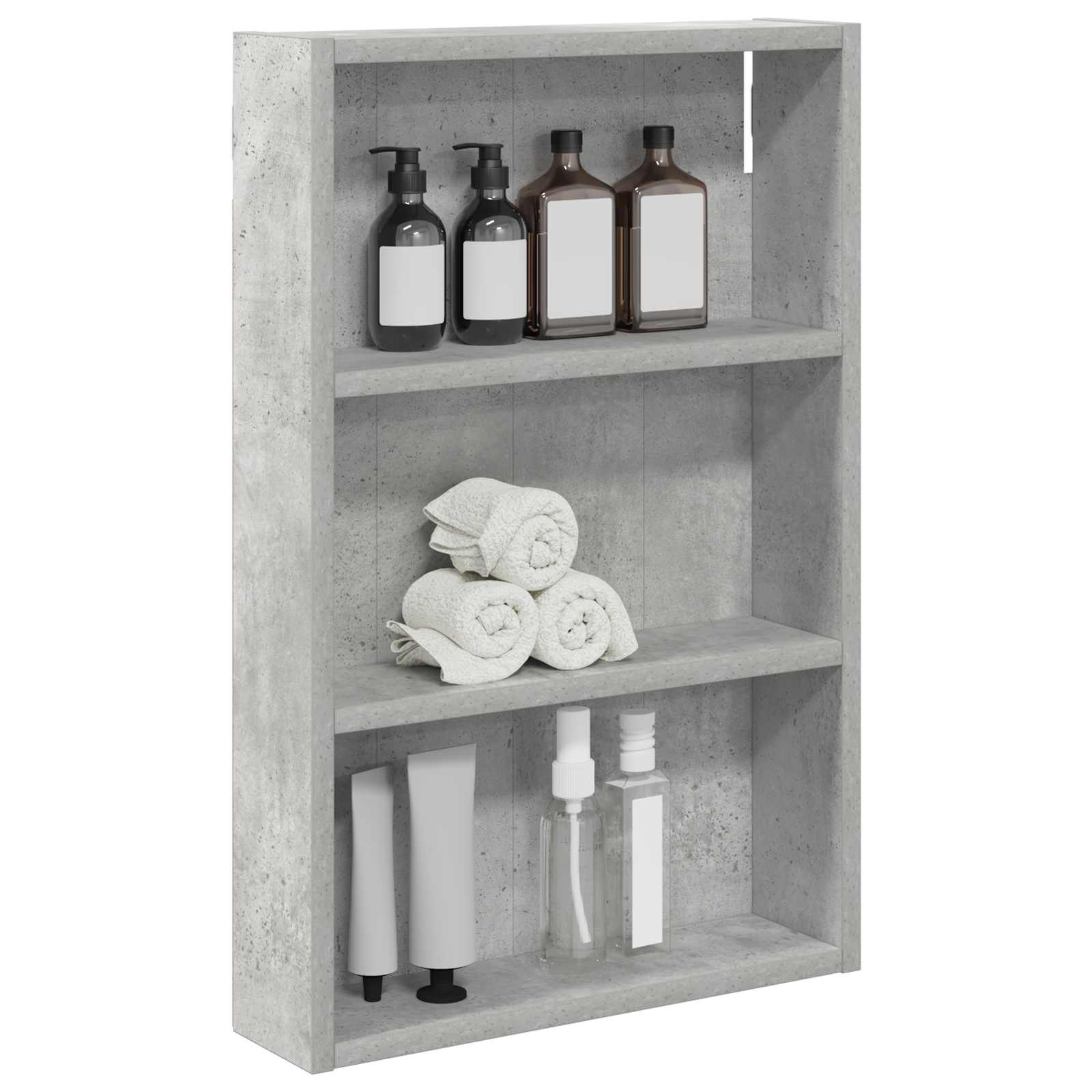 Armadio da bagno a muro Grigio Cemento 40 x 10 x 60,5 cm | homemem39