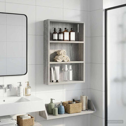Armadio da bagno a muro Sonoma grigia 40 x 10 x 60,5 cm | homemem39