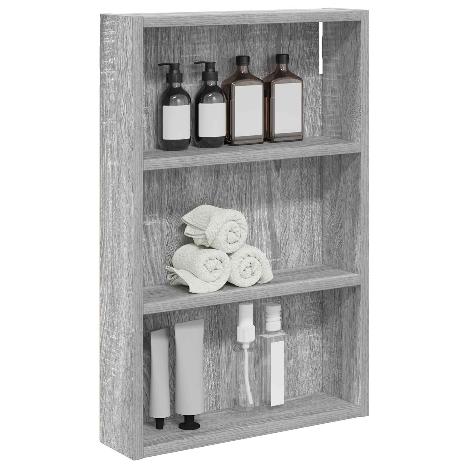 Armadio da bagno a muro Sonoma grigia 40 x 10 x 60,5 cm | homemem39