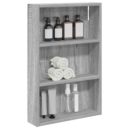 Armadio da bagno a muro Sonoma grigia 40 x 10 x 60,5 cm | homemem39