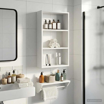 Armadio da bagno a muro con lo scaffale Bianco 40 x 14 x 70 cm | homemem39