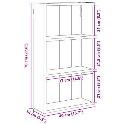 Armadio da bagno a muro Bianco 40 x 14 x 70 cm | homemem39