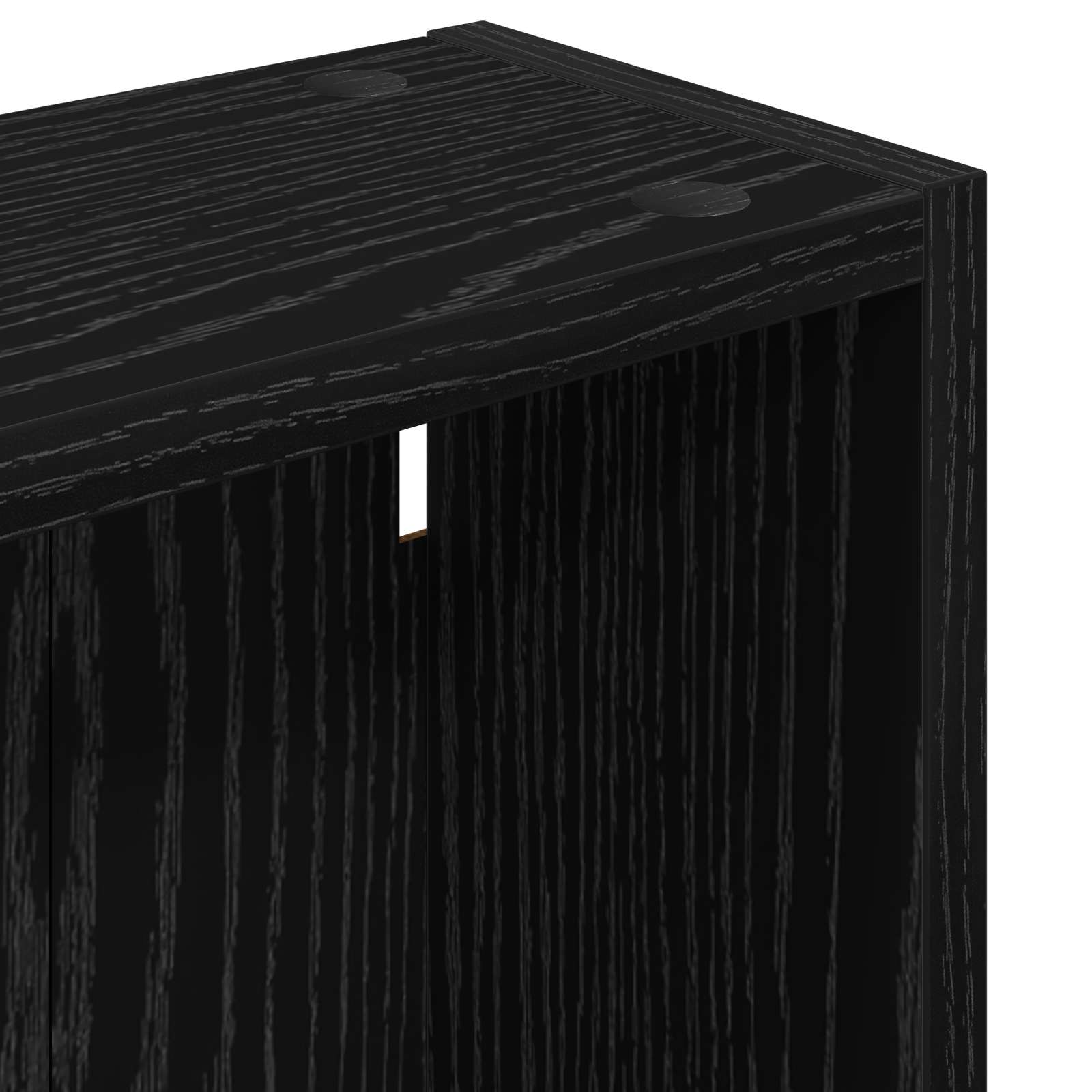 Armadio da bagno a muro Rovere Nero 40 x 14 x 70 cm | homemem39