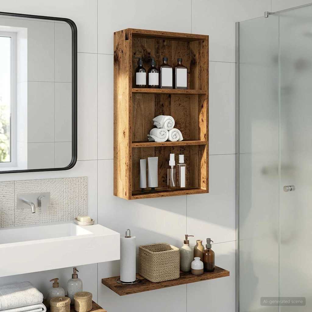 Armadio da bagno a muro Legno vecchio 40 x 14 x 70 cm | homemem39